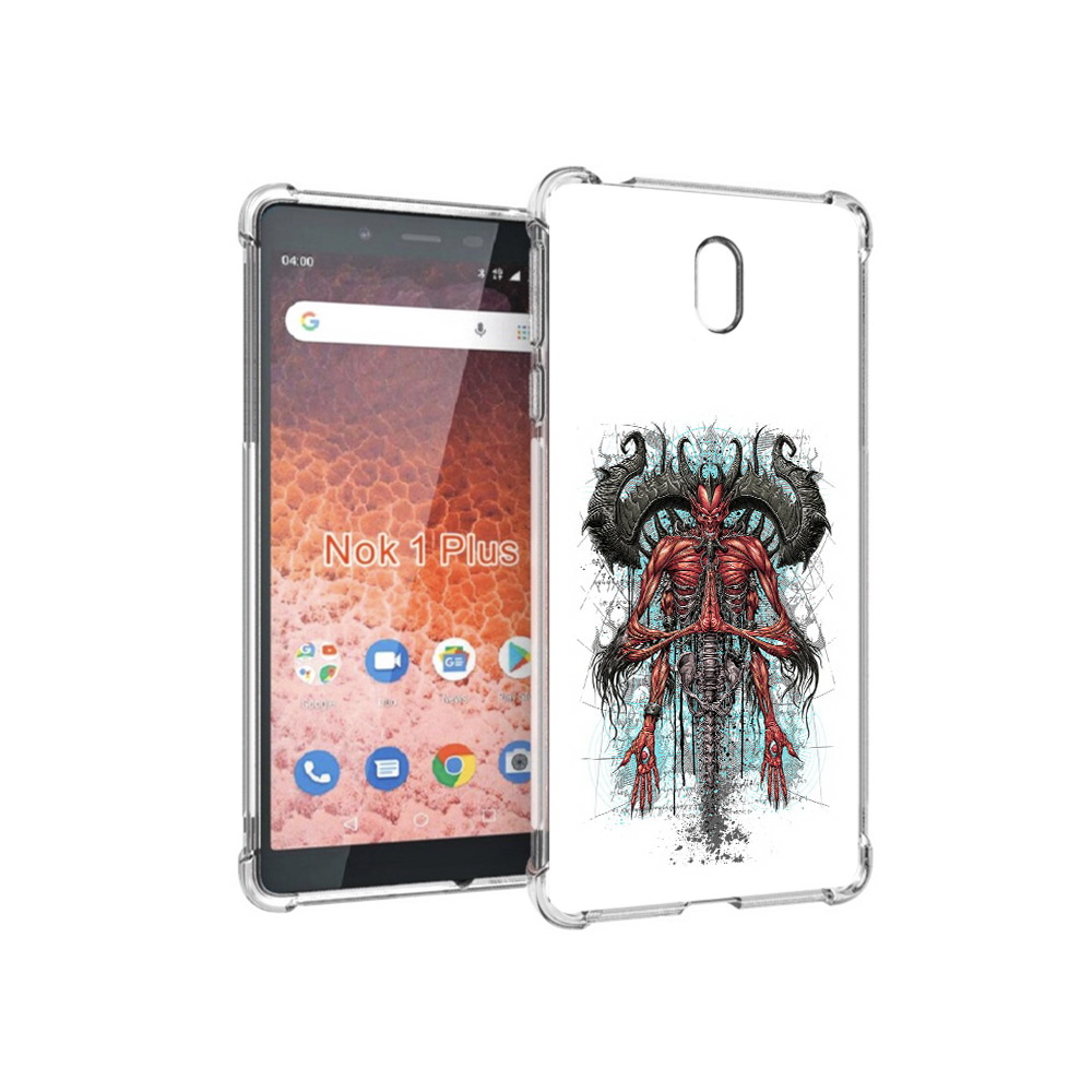 

Чехол MyPads Tocco для Nokia 1 Plus дьявол (PT129147.112.340), Прозрачный, Tocco