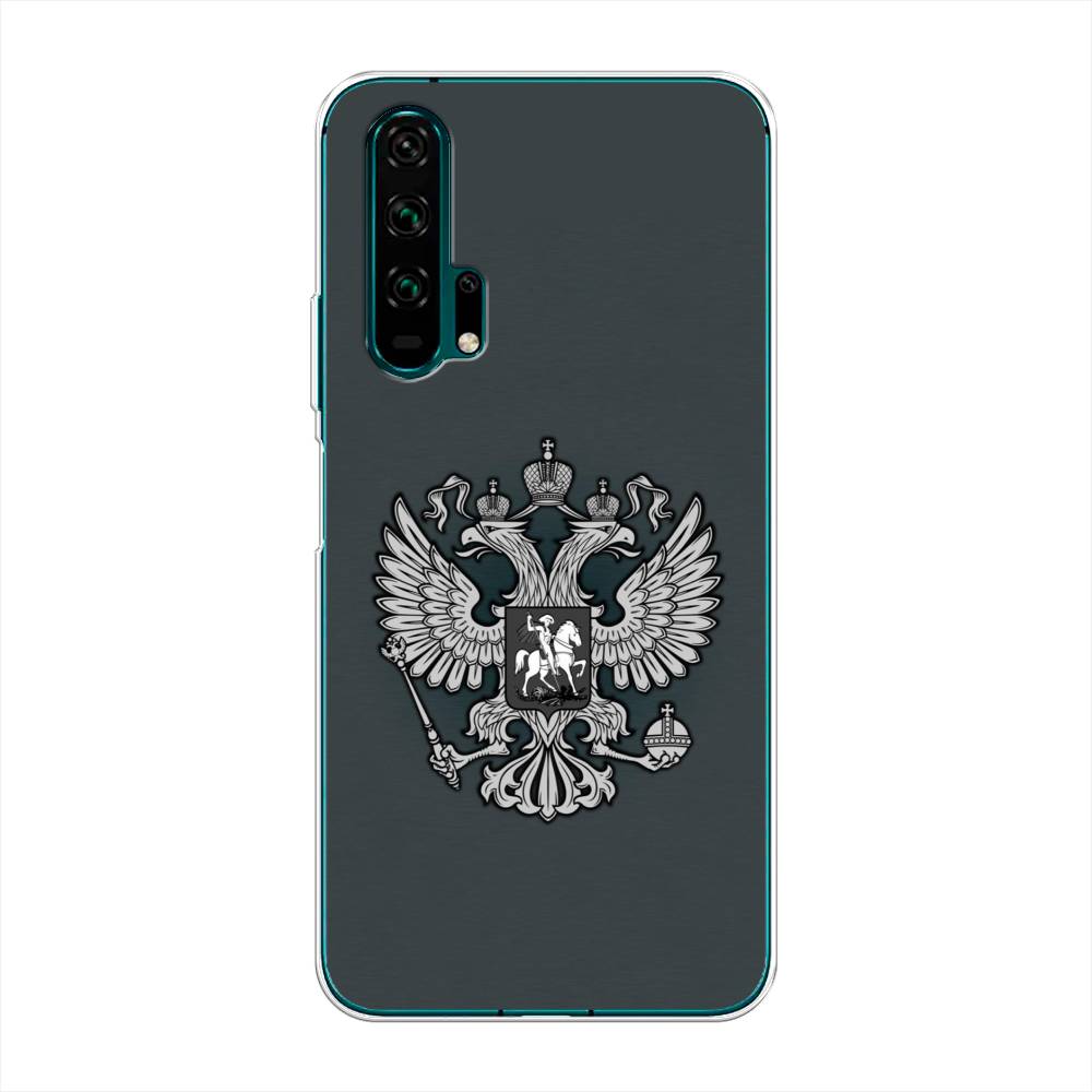 фото Чехол awog "герб россии серый" для honor 20 pro