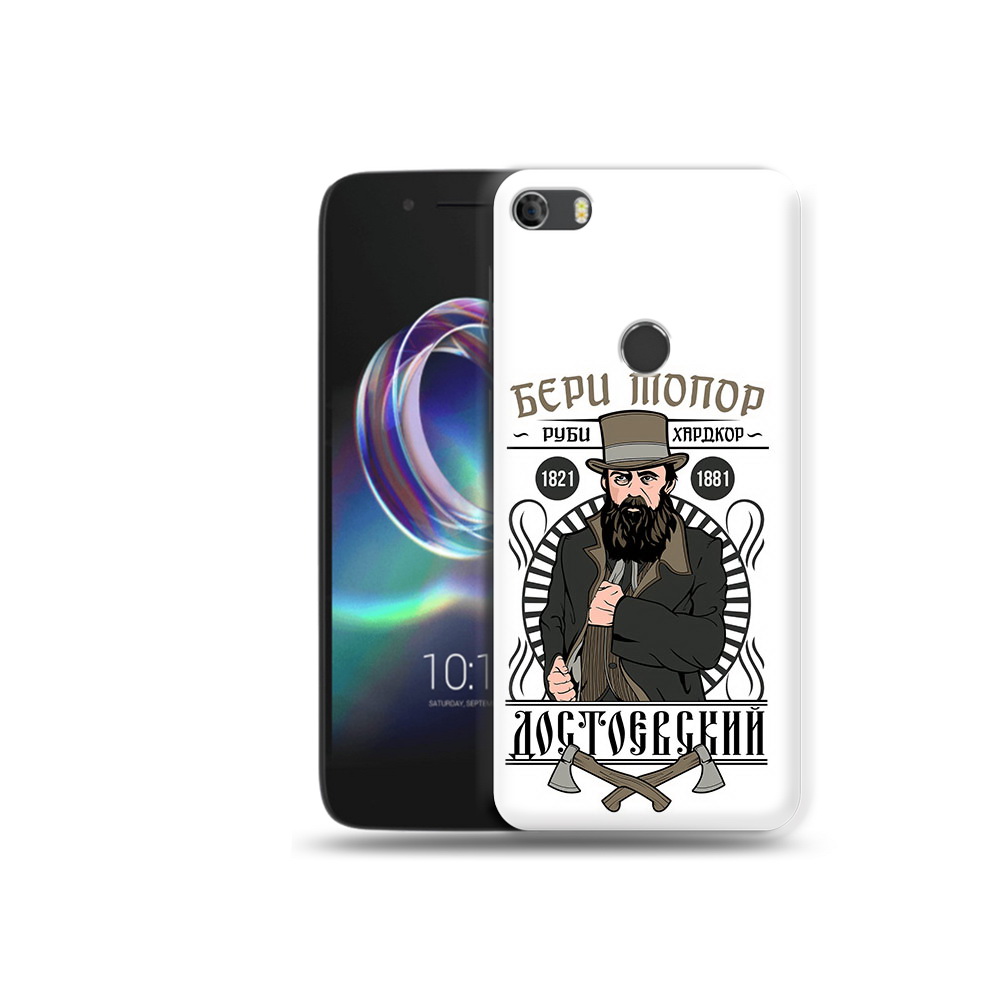 

Чехол MyPads Tocco для Alcatel Idol 5 Достоевский, Прозрачный, Tocco