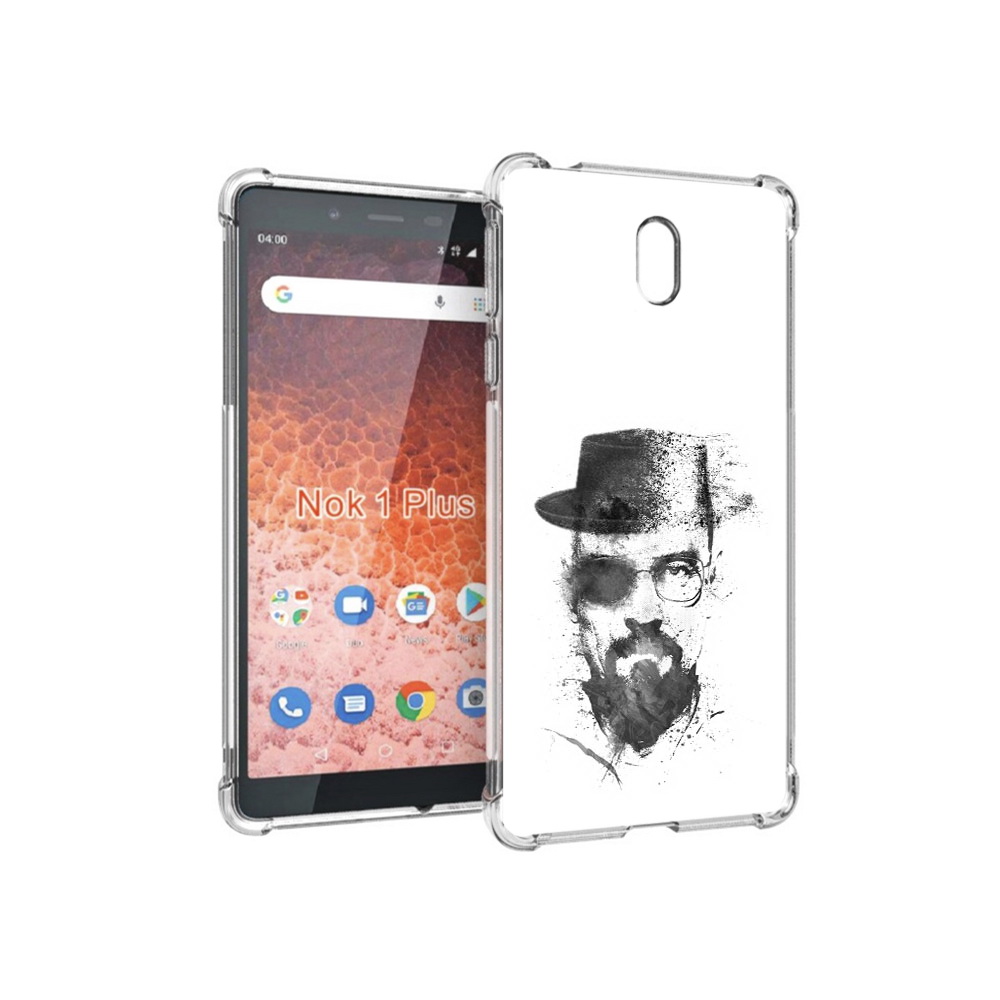 

Чехол MyPads Tocco для Nokia 1 Plus загадочный человек (PT129147.112.347), Прозрачный, Tocco