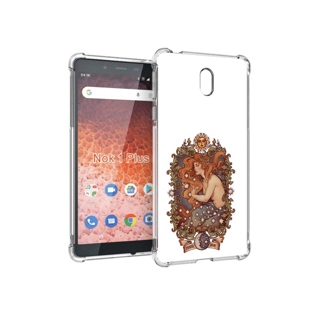 

Чехол MyPads Tocco для Nokia 1 Plus звездная девушка абстракция (PT129147.112.351), Прозрачный, Tocco
