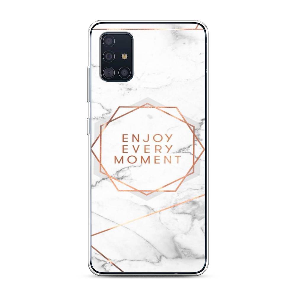 

Чехол Awog на Samsung Galaxy A51 "Enjoy every moment мрамор", Разноцветный, 28950-7