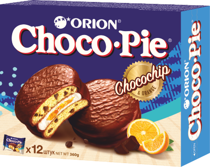 

Кондитерское изделие Orion Choco Pie Choco Chip 360 г