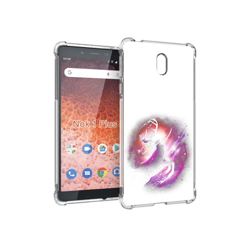 

Чехол MyPads Tocco для Nokia 1 Plus звездный олень (PT129147.112.354), Прозрачный, Tocco