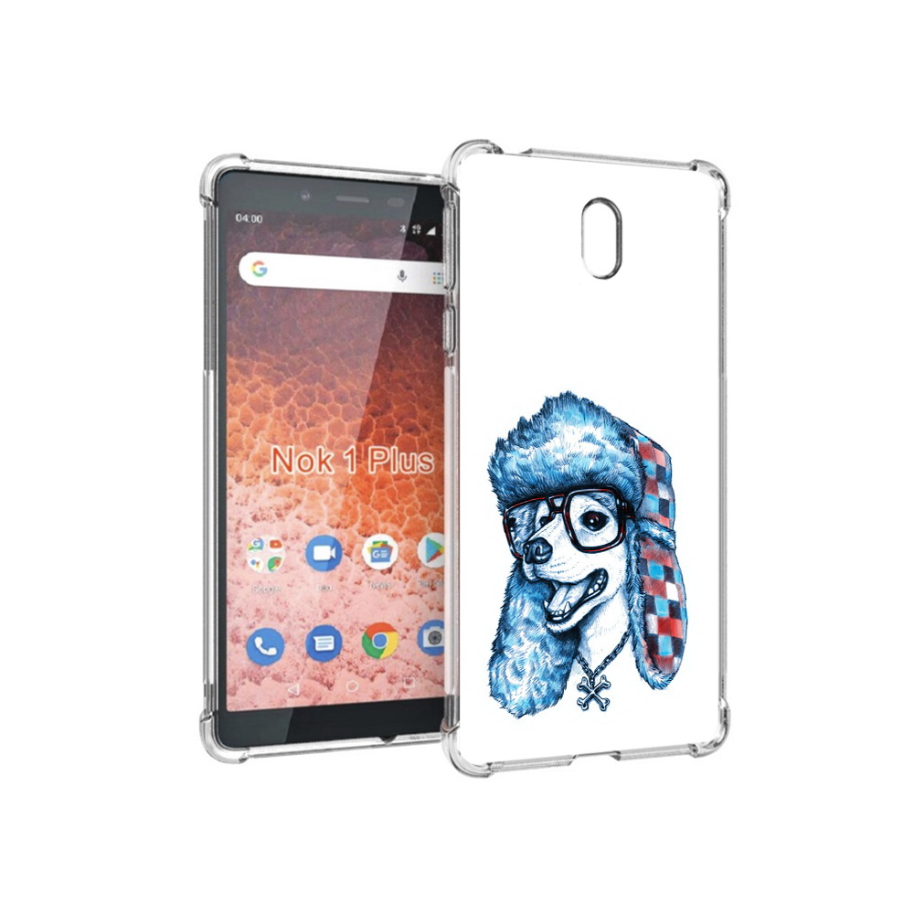 

Чехол MyPads Tocco для Nokia 1 Plus зимний пес (PT129147.112.362), Прозрачный, Tocco