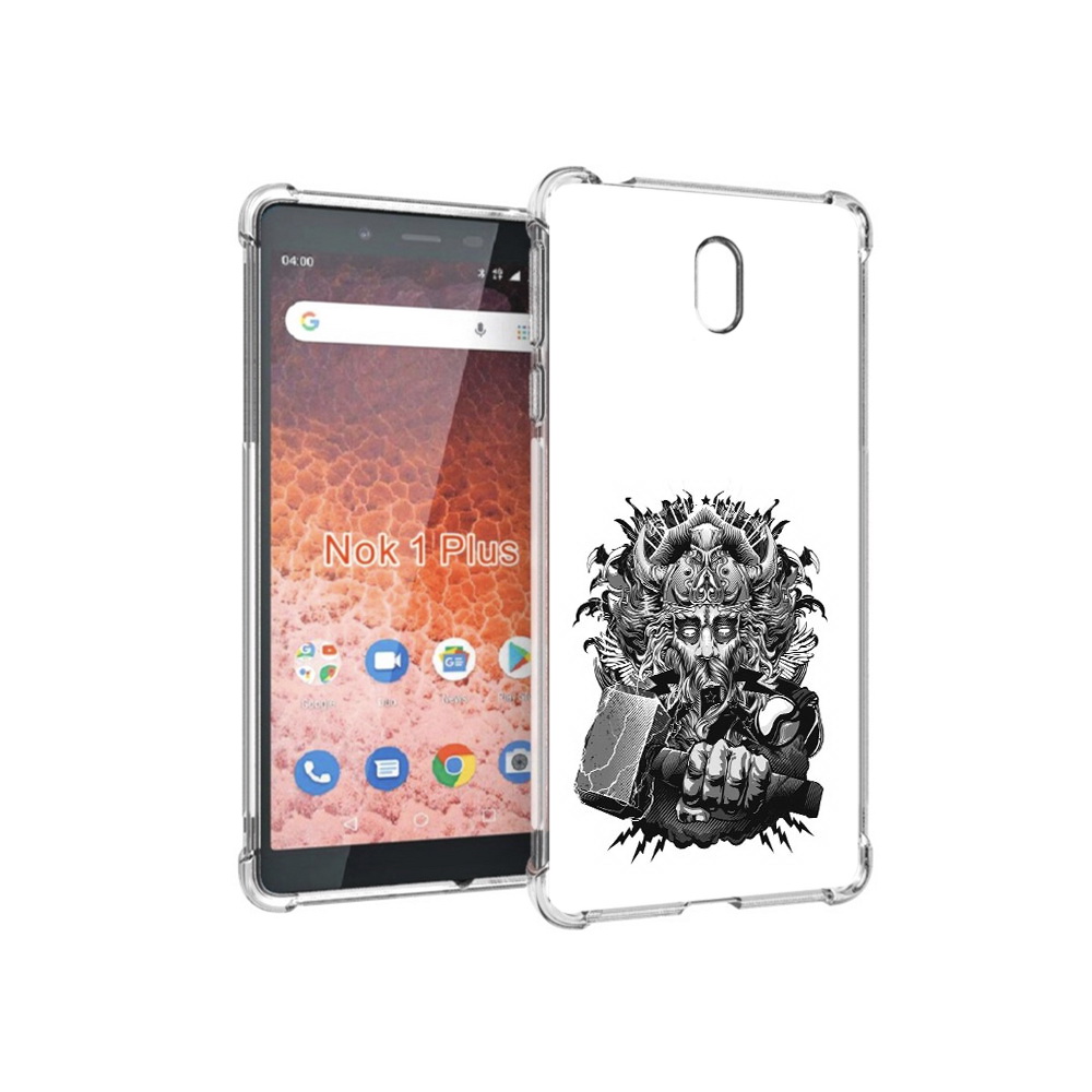 

Чехол MyPads Tocco для Nokia 1 Plus злой тор (PT129147.112.363), Прозрачный, Tocco