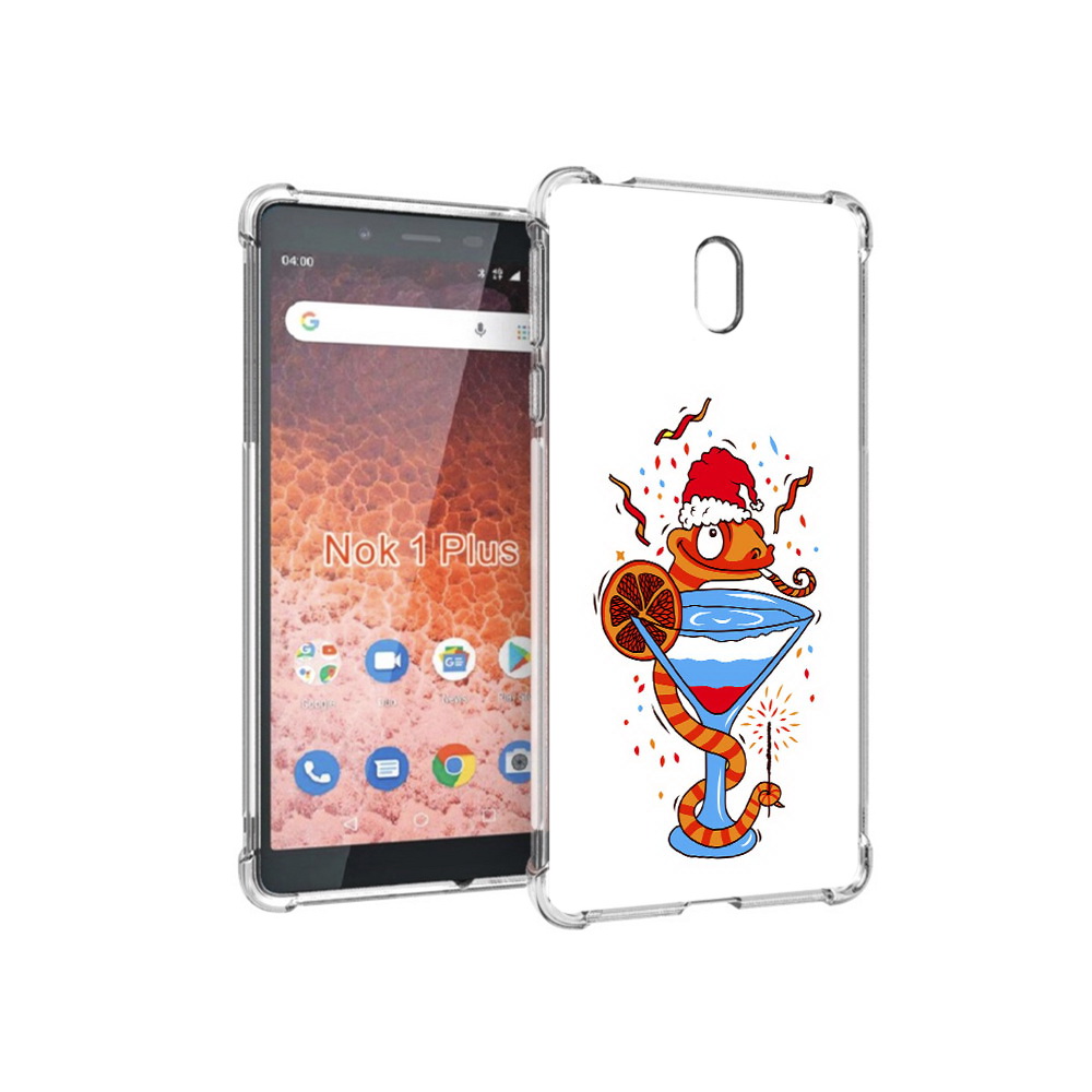 

Чехол MyPads Tocco для Nokia 1 Plus змейка (PT129147.112.364), Прозрачный, Tocco