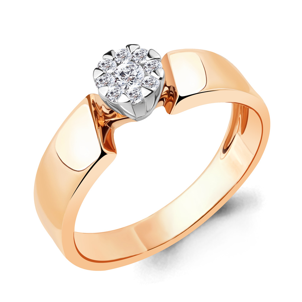 

Кольцо из красного золота с бриллиантом Aquamarine Aquamarine 961612к_585_кз р. 19, 961612к_585_кз