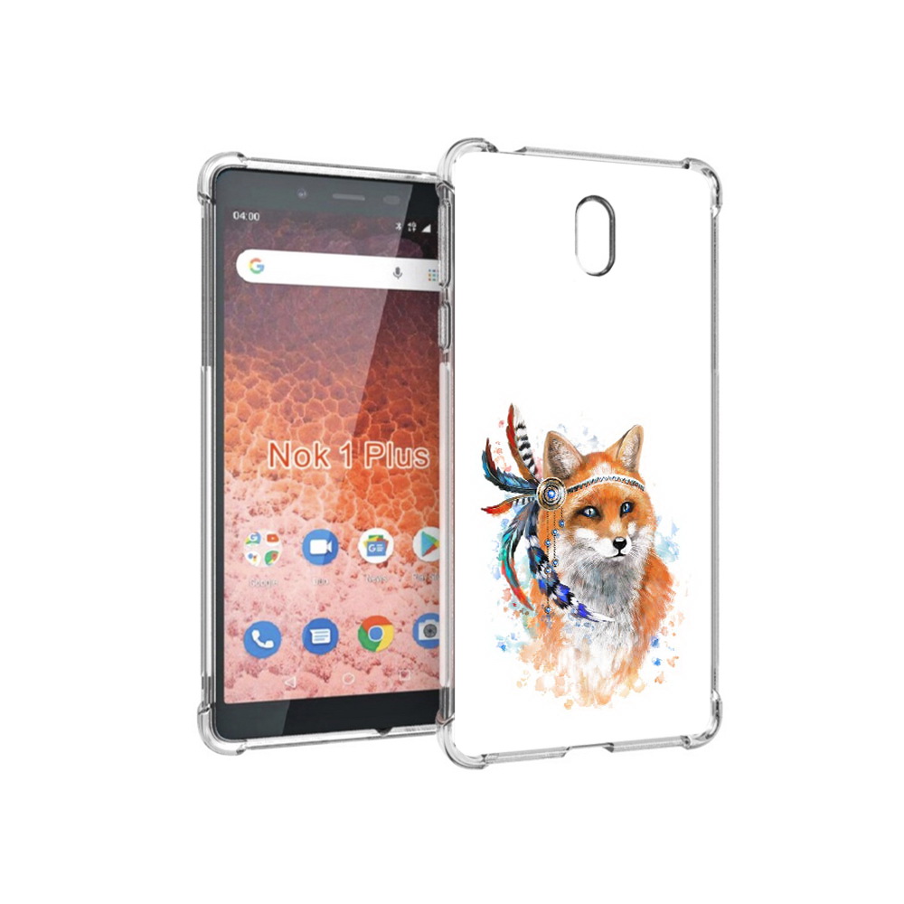 

Чехол MyPads Tocco для Nokia 1 Plus инду лиса (PT129147.112.377), Прозрачный, Tocco