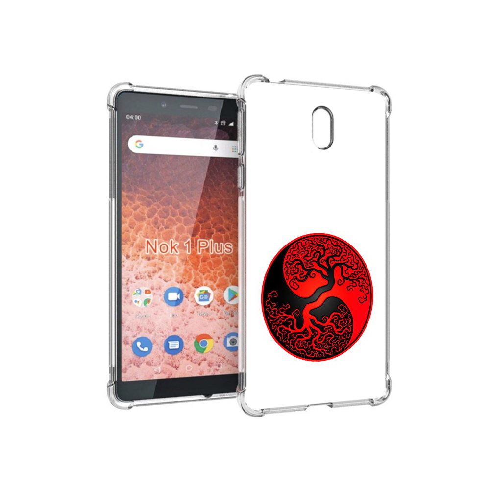 

Чехол MyPads Tocco для Nokia 1 Plus инь янь дерево (PT129147.112.379), Прозрачный, Tocco