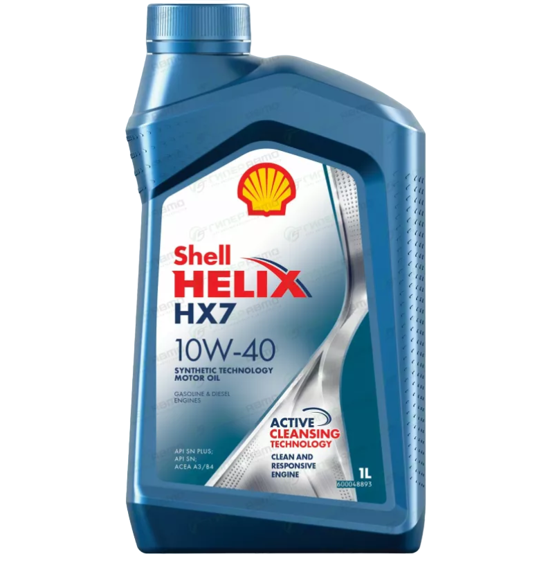 Моторное масло Shell полусинтетическое Helix Hx7 Sn+ 10W40 1л 100058684505