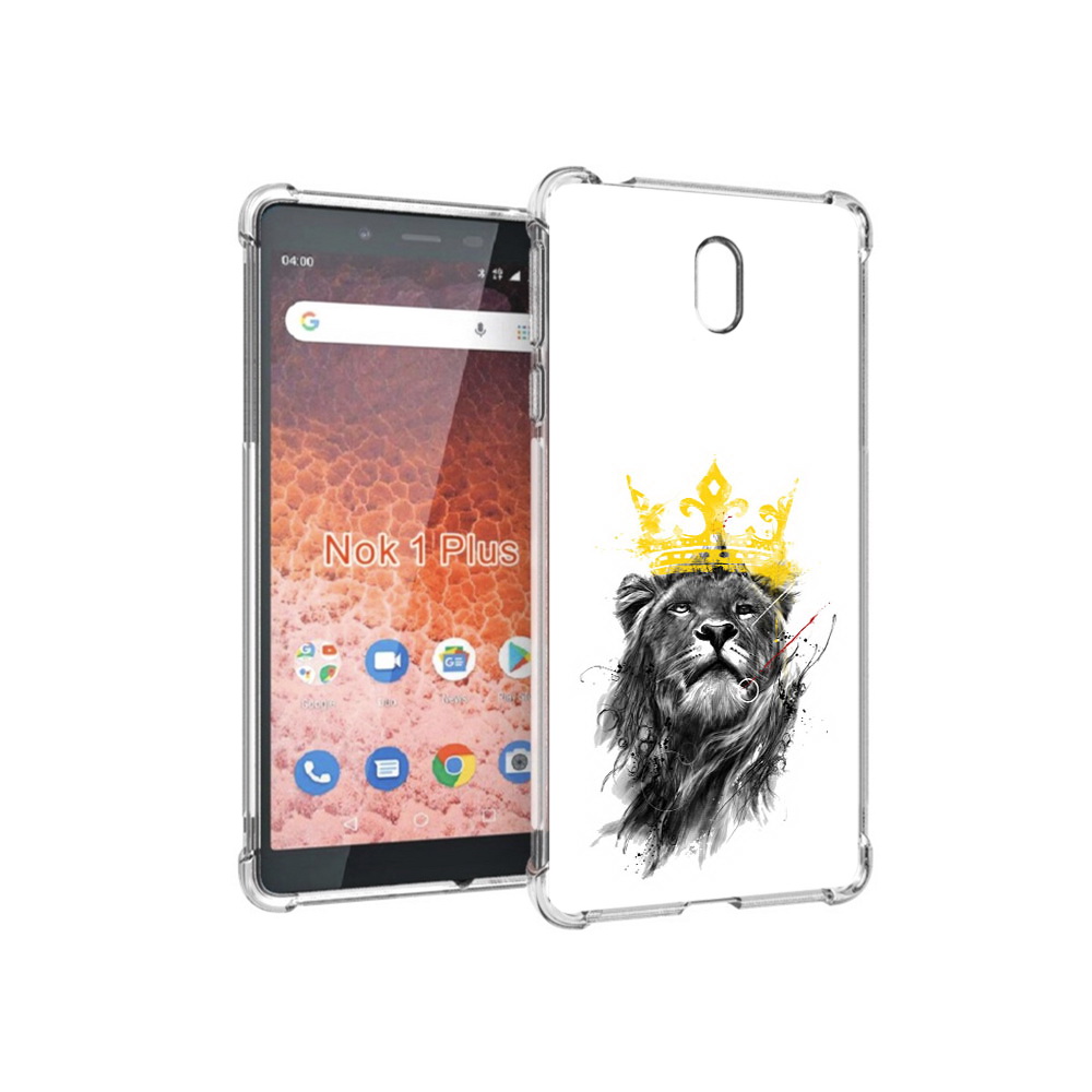 

Чехол MyPads Tocco для Nokia 1 Plus король-лев (PT129147.112.391), Прозрачный, Tocco