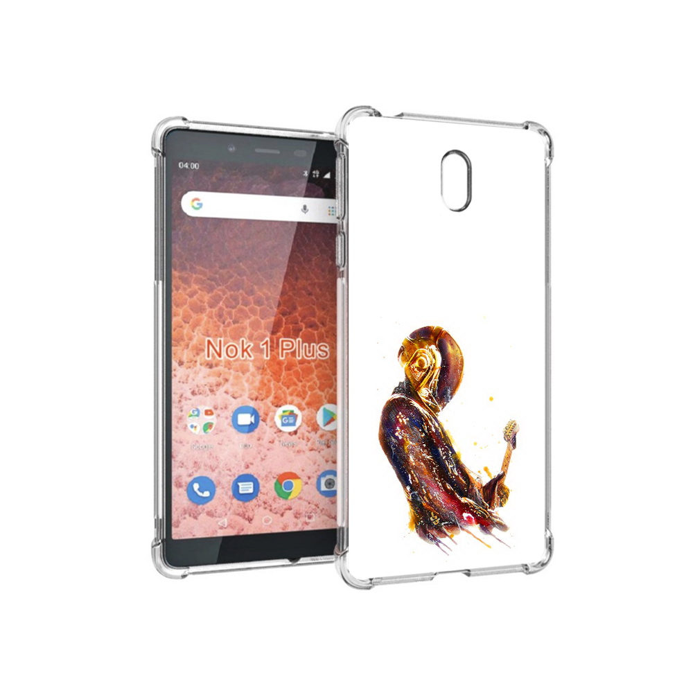 

Чехол MyPads Tocco для Nokia 1 Plus космо-музыкант (PT129147.112.393), Прозрачный, Tocco