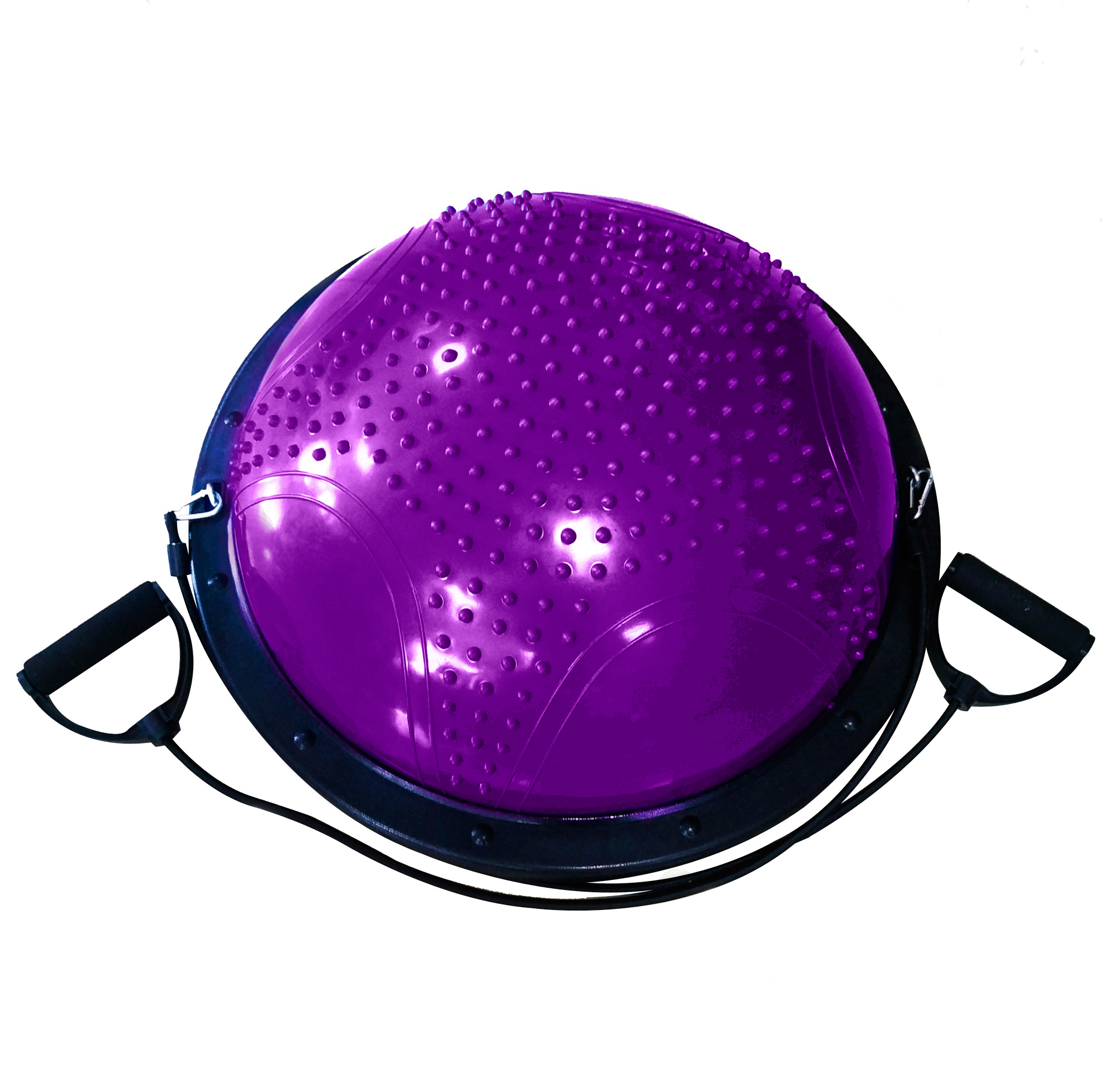 Полусфера для фитнеса масажная (мяч Босу) CLIFF 60см, фиолетовая