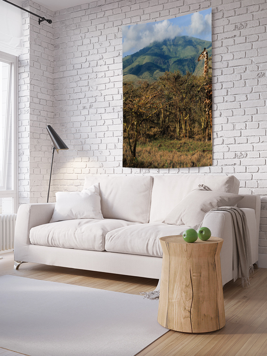 

Вертикальное фотопанно на стену JoyArty Жираф на пастбище 150x200 см, Жираф на пастбище