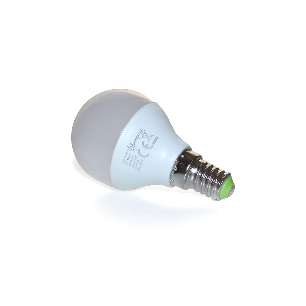 

Светодиодная лампочка Spectrum LED шар E-14 230V 6W, теплый свет
