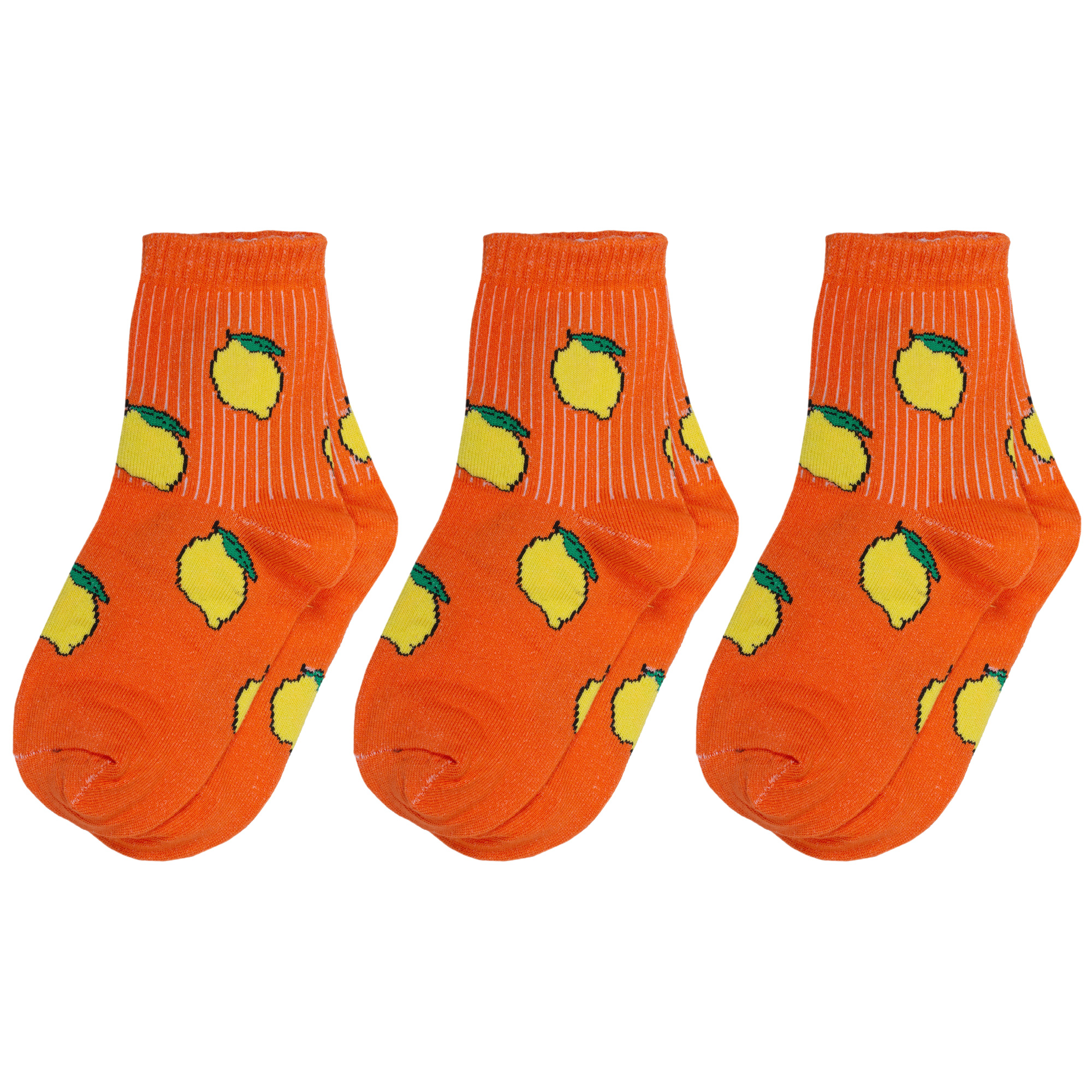 Носки для девочек Альтаир 3-А224 цв. оранжевый; желтый р. 24