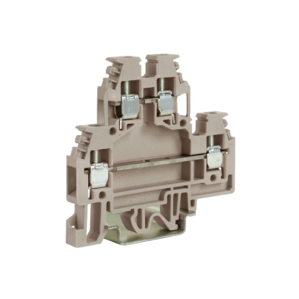 

Зажим проходной двухуровневый серый DAS.4GR серый 4 кв.мм QUADRO () | код ZDS100GR | DKC (