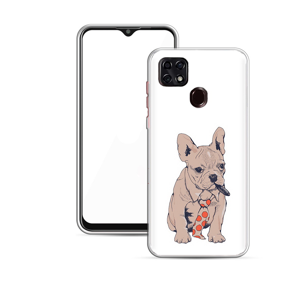 

Чехол MyPads Tocco для ZTE V2020 бульдог с сигарой (PT226946.457.250), Прозрачный, Tocco