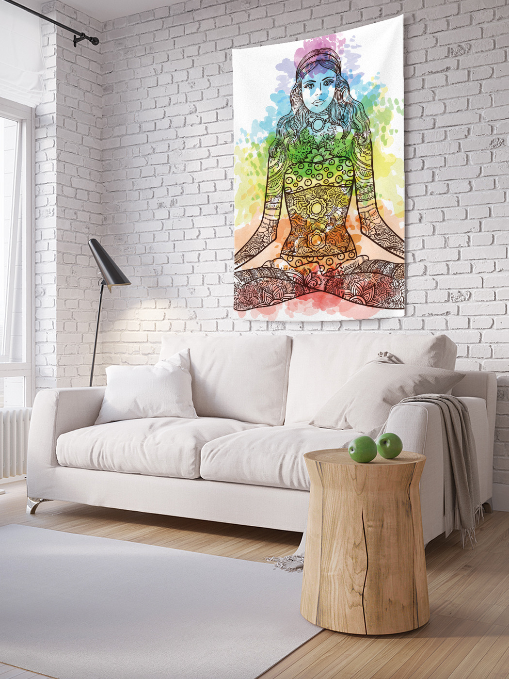 

Вертикальное фотопанно на стену JoyArty Девушка йога 150x200 см, Девушка йога