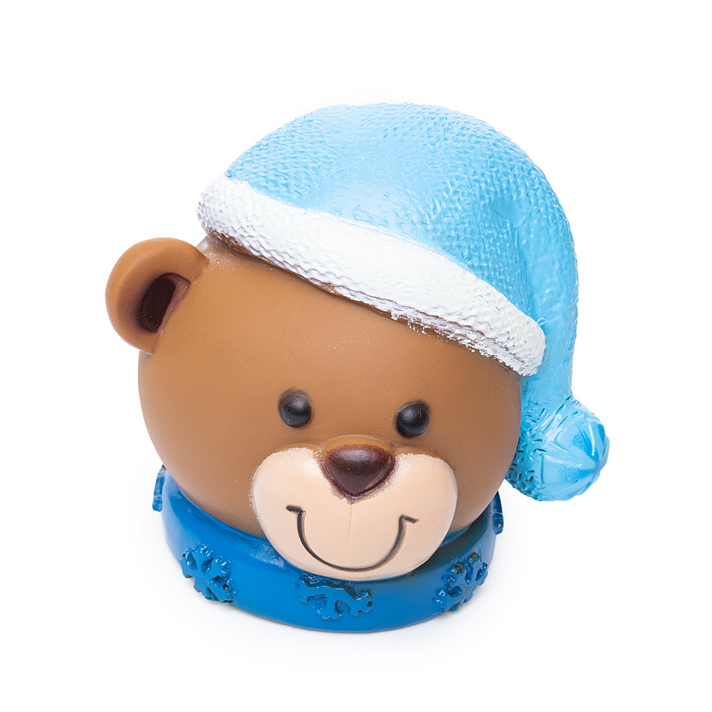 

Игрушка для собак виниловая DUVO+ Новогодний Мишка, коричневая, 11x8x9.5см, Новогодний мишка