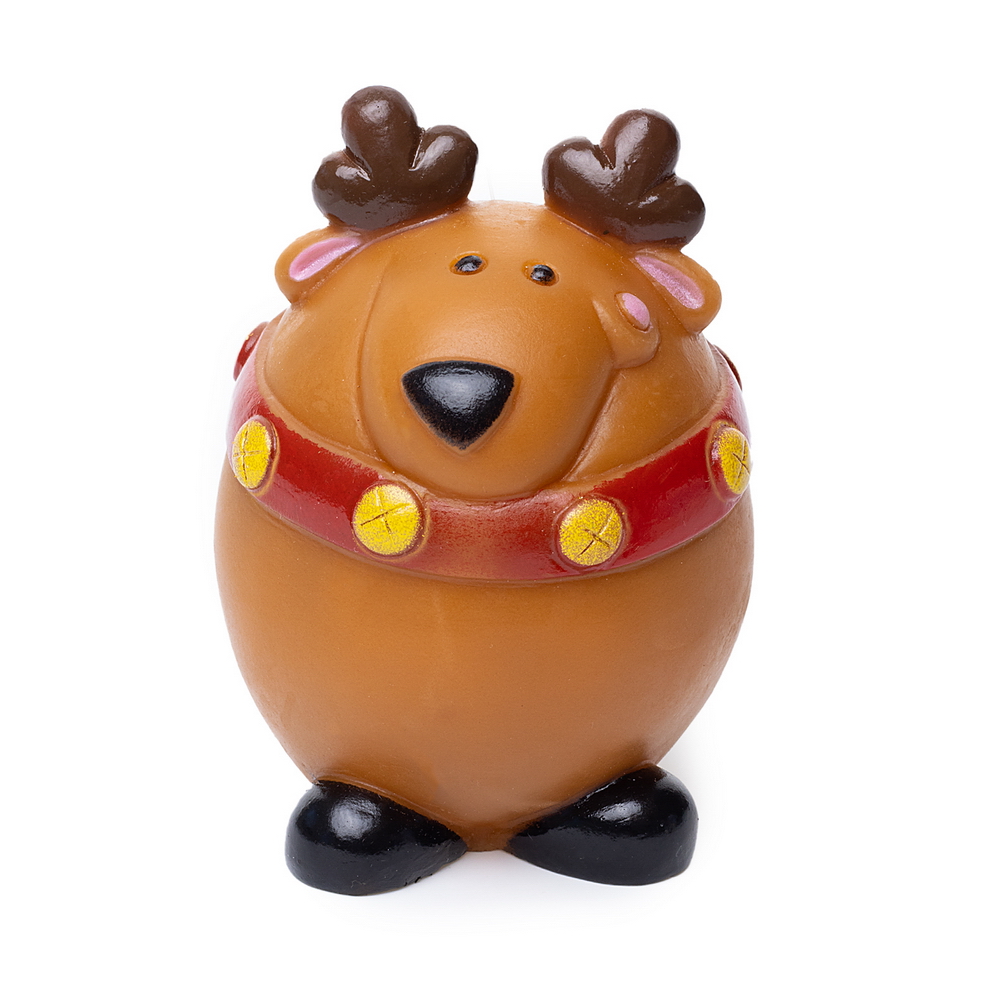 

Игрушка для собак DUVO+ Рождественский олень, коричневая, 8.5х6.5х6.5см, Рождественский олень