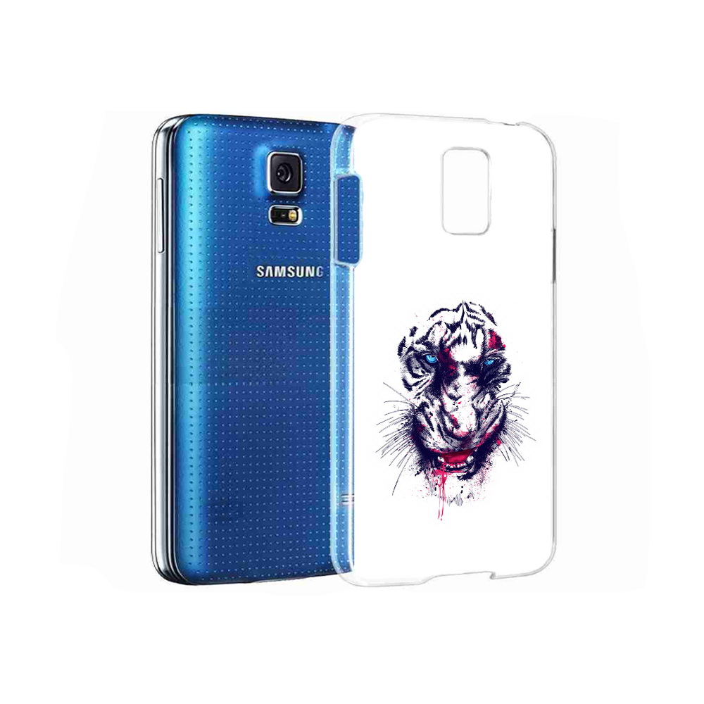 Чехол MyPads Tocco для Samsung Galaxy S5 безумный тигр (PT12196.512.228)