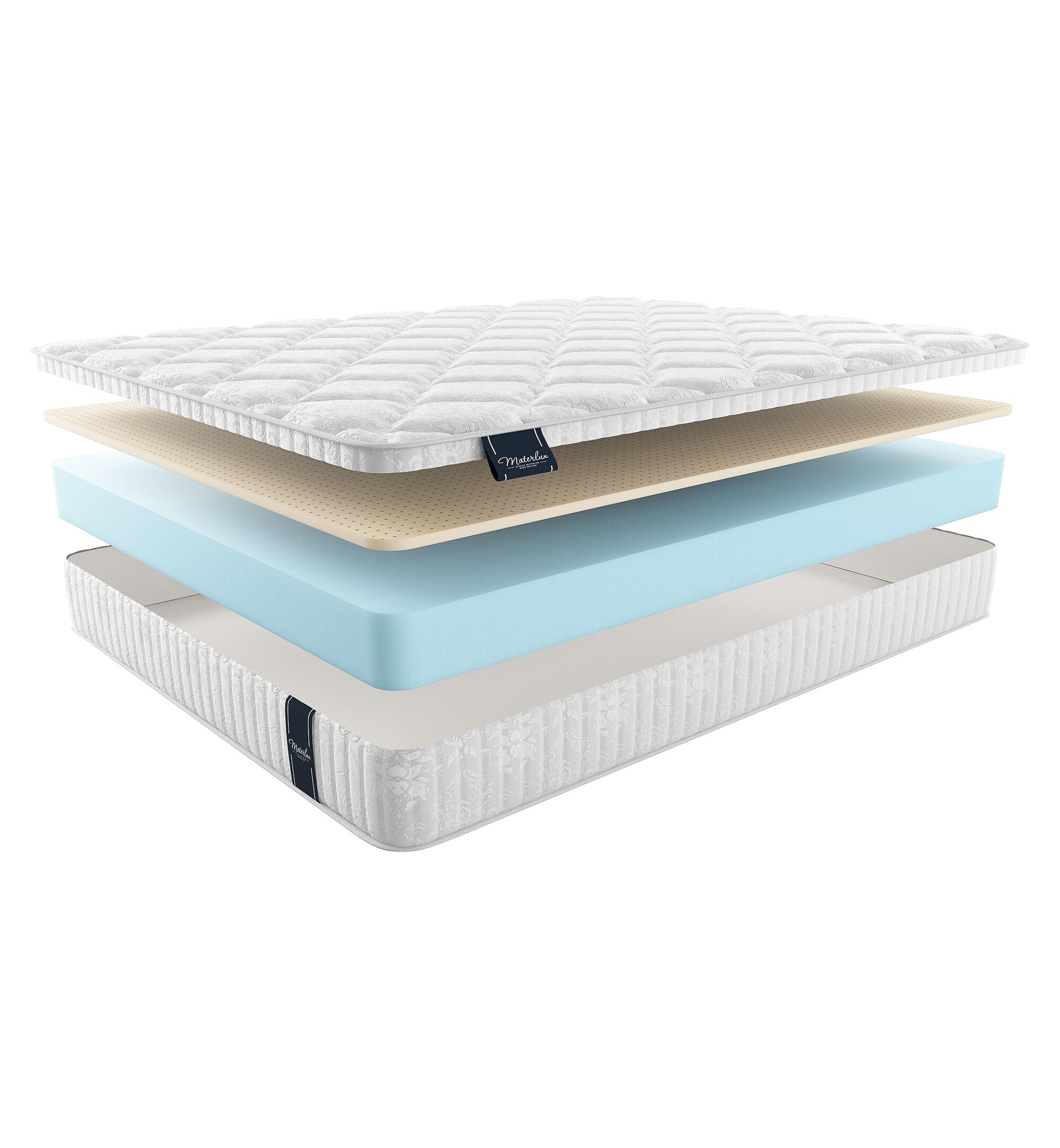 

Матрас Materlux Light-Soft Camelia 215х195, Бежевый;белый;серый;серебристый, Camelia