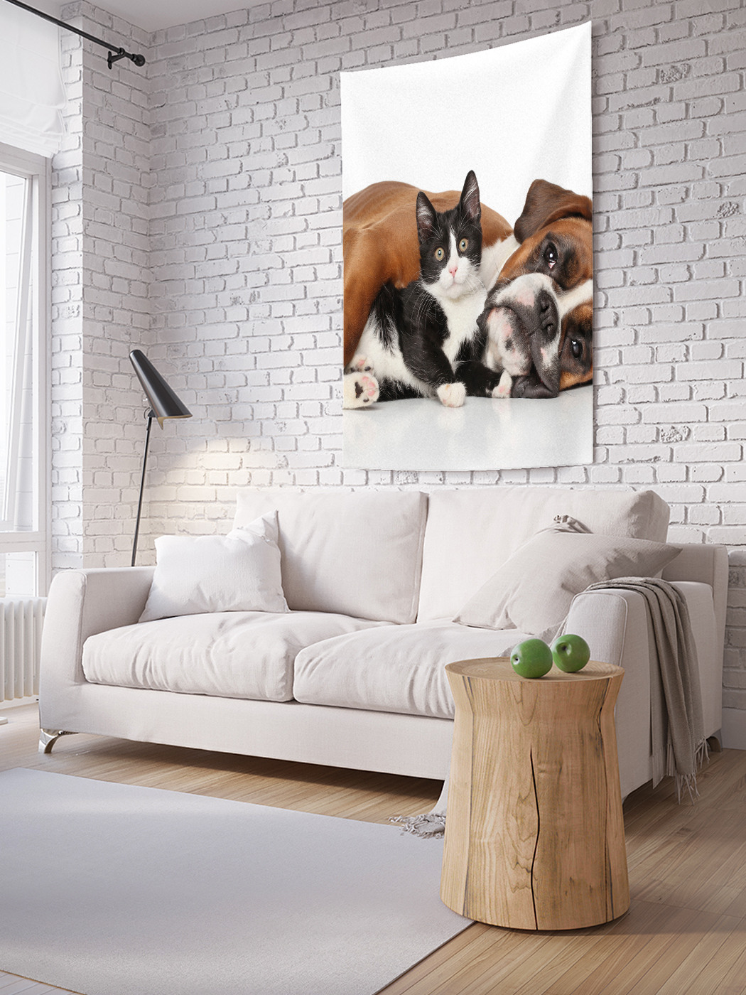 

Вертикальное фотопанно на стену JoyArty Неразлучные друзья 150x200 см, Неразлучные друзья