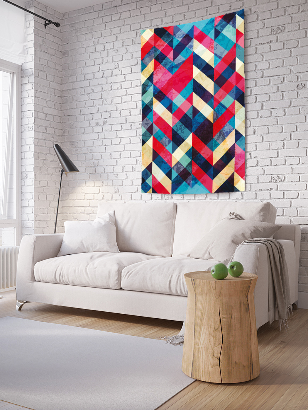 

Вертикальное фотопанно на стену JoyArty Зигзаг 150x200 см, Зигзаг