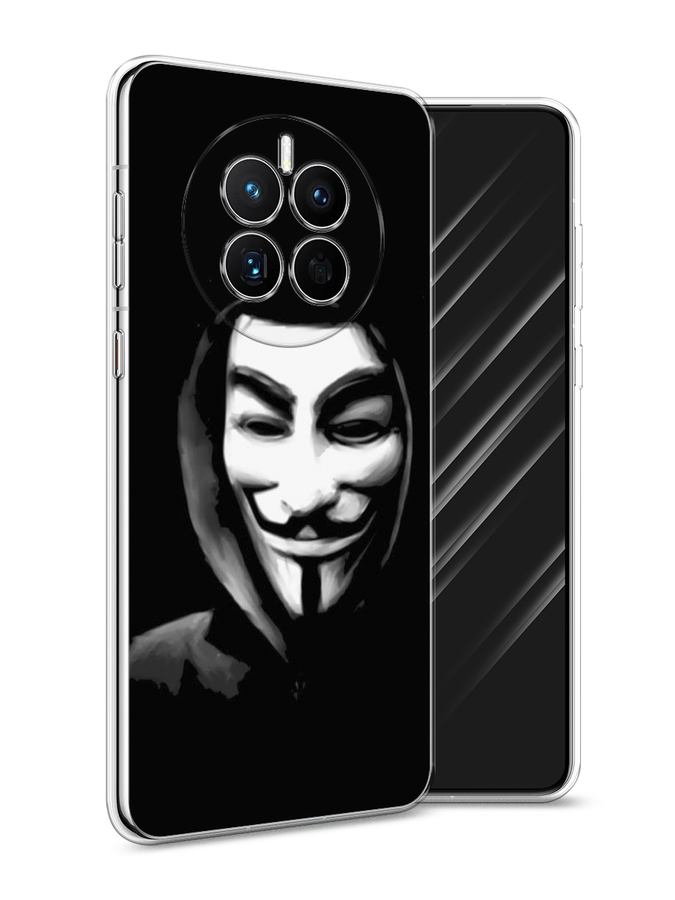 

Чехол Awog на Huawei Mate 50 "Анонимус", Черный;серый;белый, 6109850-5