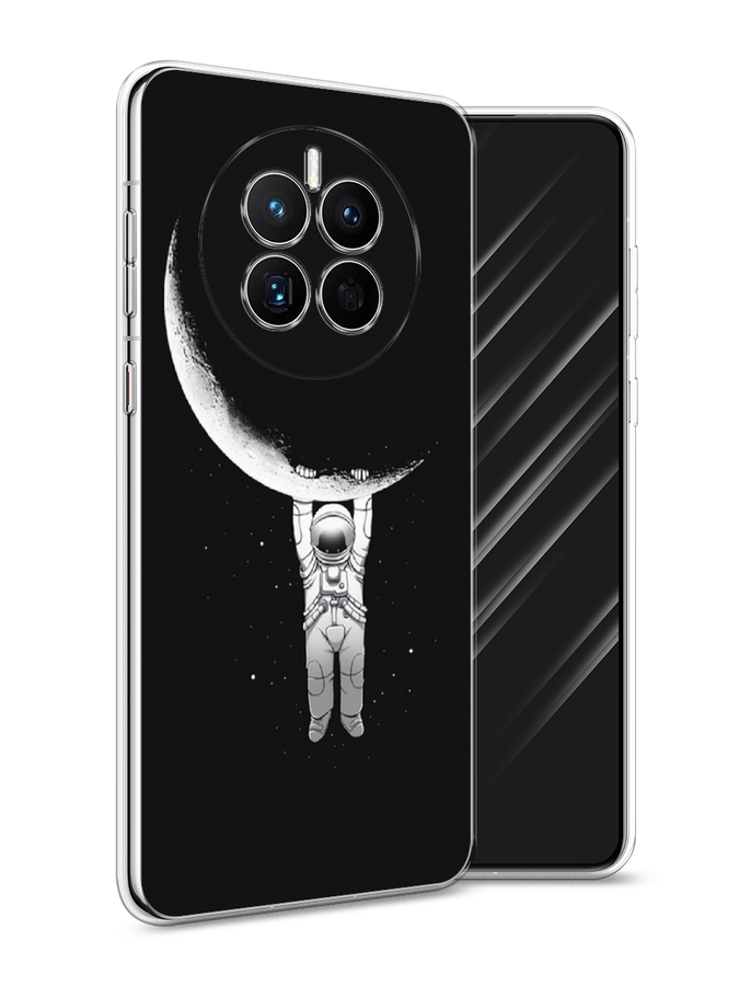 

Чехол Awog на Huawei Mate 50 "Космонавт", Белый;черный, 6109850-4