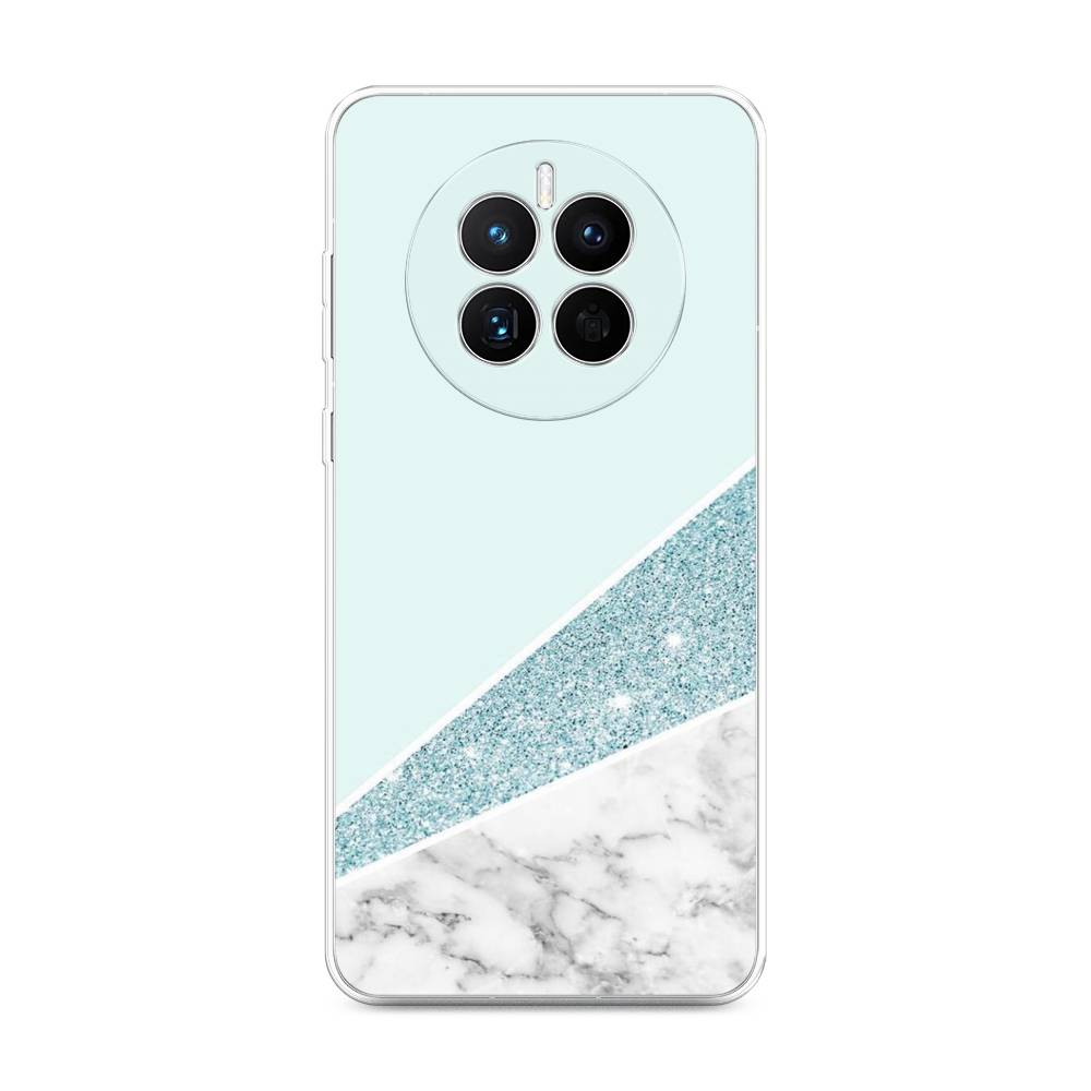 

Чехол Awog на Huawei Mate 50 "Мрамор с голубыми блестками", Голубой;белый, 6109850-3