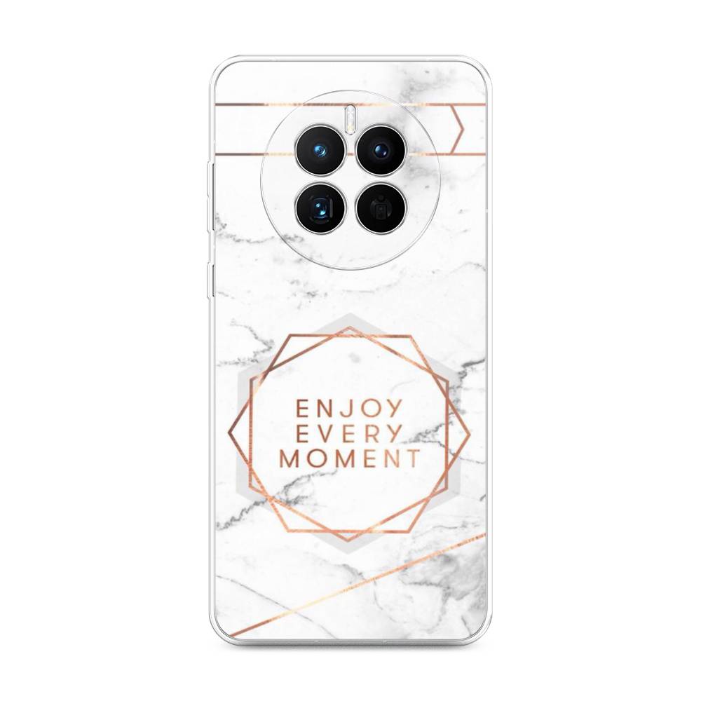 

Чехол Awog на Huawei Mate 50 "Enjoy every moment мрамор", Белый;розовый;серый, 6109850-7