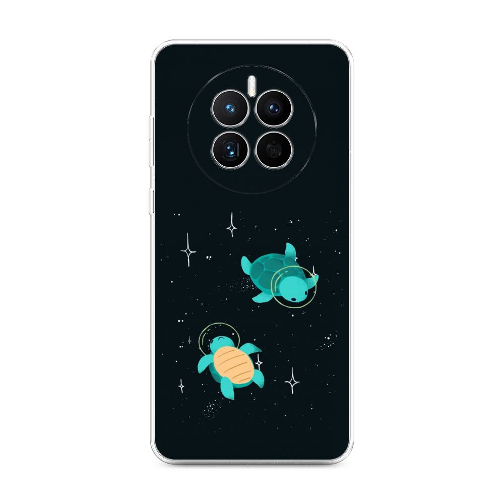 

Чехол Awog на Huawei Mate 50 "Черепашки космонавты", Черный;синий, 6109850-4