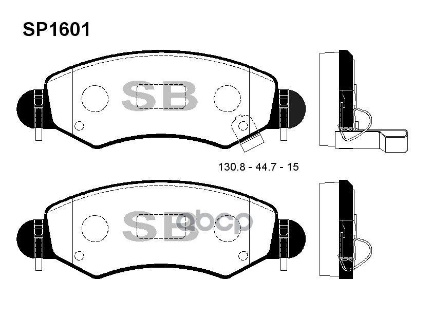 

Тормозные колодки Sangsin brake передние SP1601