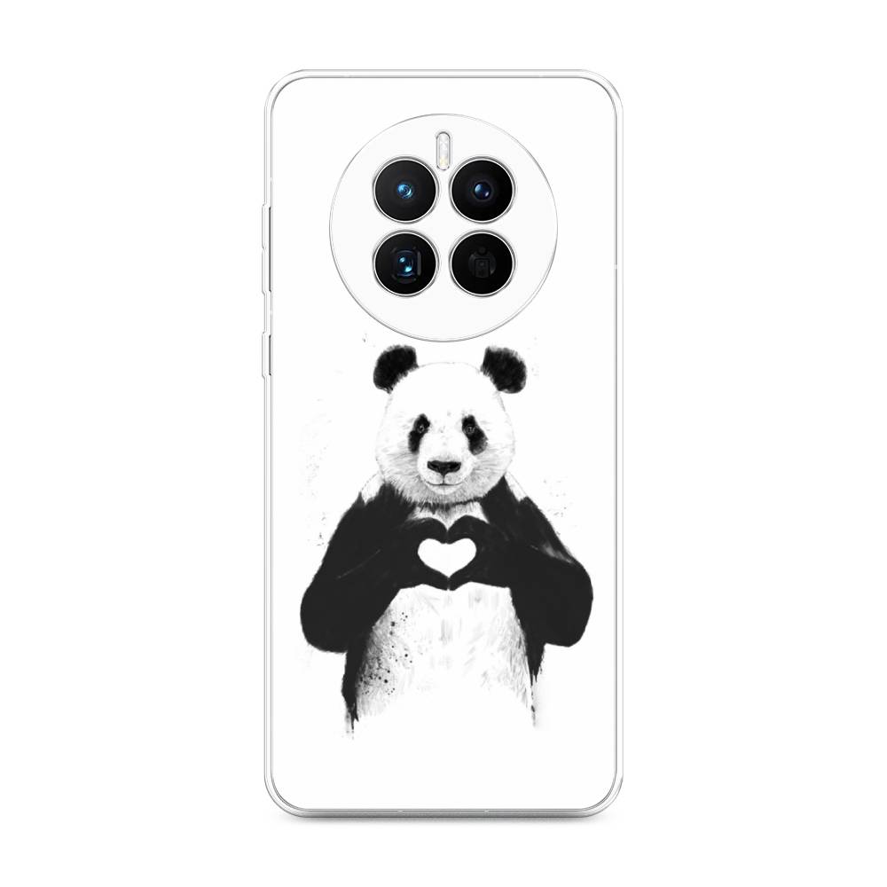

Чехол Awog на Huawei Mate 50 "Панда love", Серебристый, 6109850-10