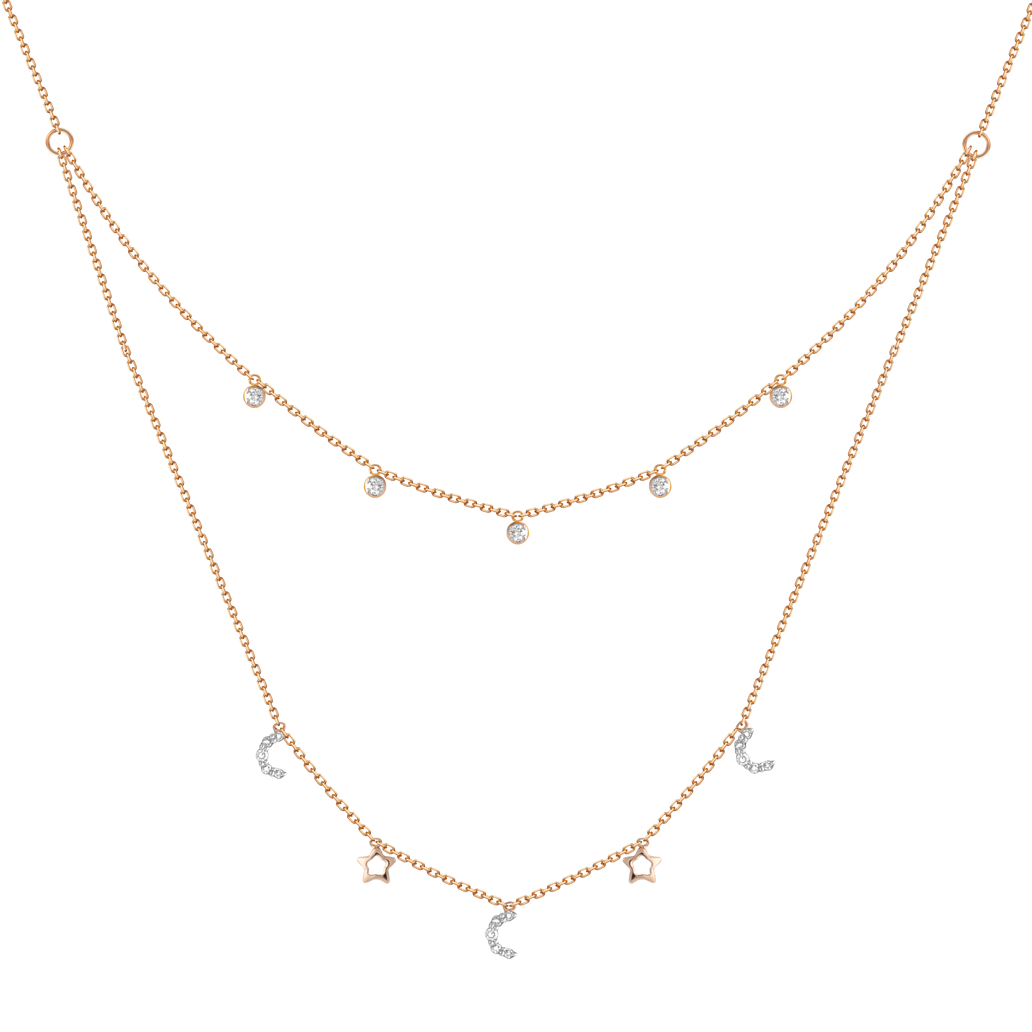 

Колье из золота с бриллиантом 40 см 0205148 Dilight, 0205148