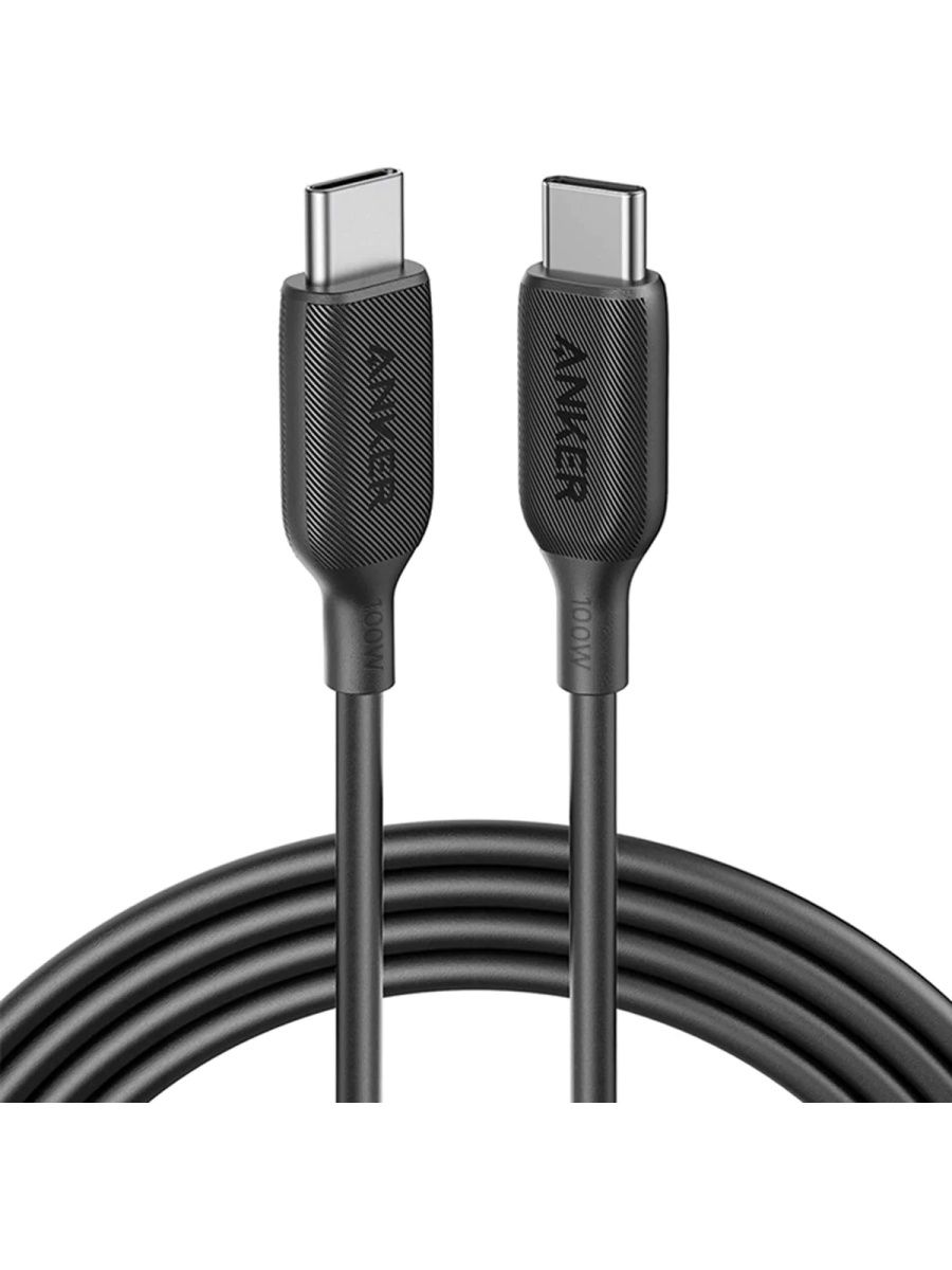 Кабель Anker PowerLine III USB-C - USB-C, 1.8 м, Black A8856H11