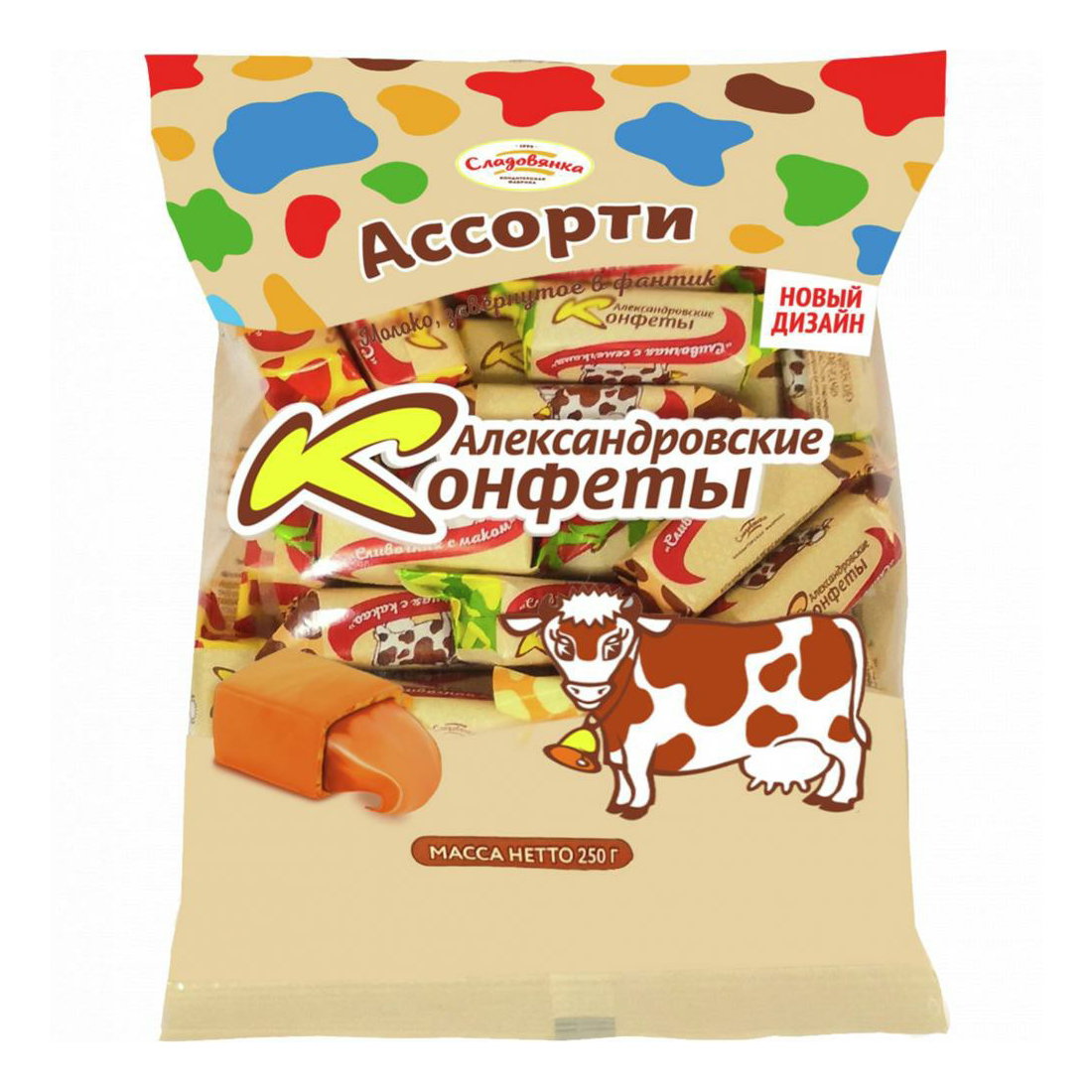 Конфеты Александровские коровки ассорти 250 г