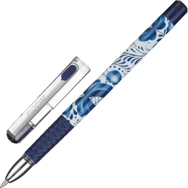 

Ручка шариковая Attache Гжель, маслян, син. стерж., (4шт.)