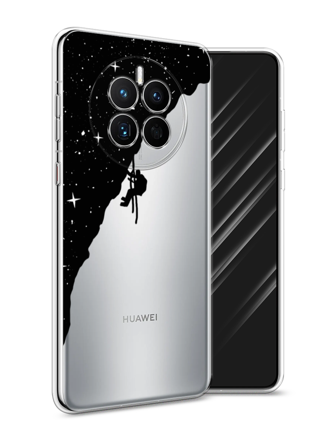 

Чехол Awog на Huawei Mate 50 "Скалолаз в космосе", Черный;белый;бежевый, 6109850-4