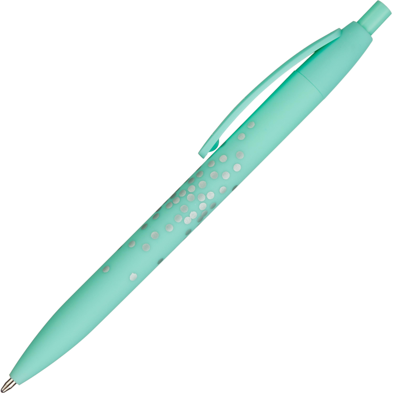 

Ручка шариковая Attache Romance маслян, Soft touch, зелен корп, син. стерж, (8шт.)