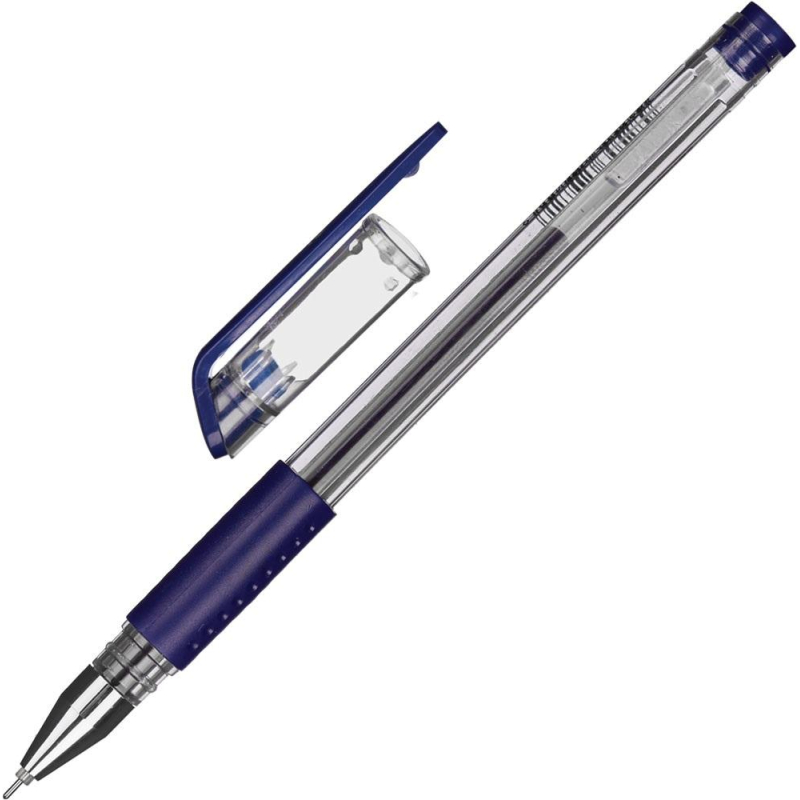 Ручка гелевая Attache Gelios-030 синий стерж, игольчатый, 0,5мм, (8шт.)