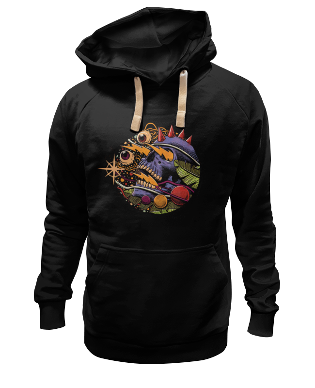 

Худи унисекс Printio Cosmoskull черное 2XL, Черный, Cosmoskull