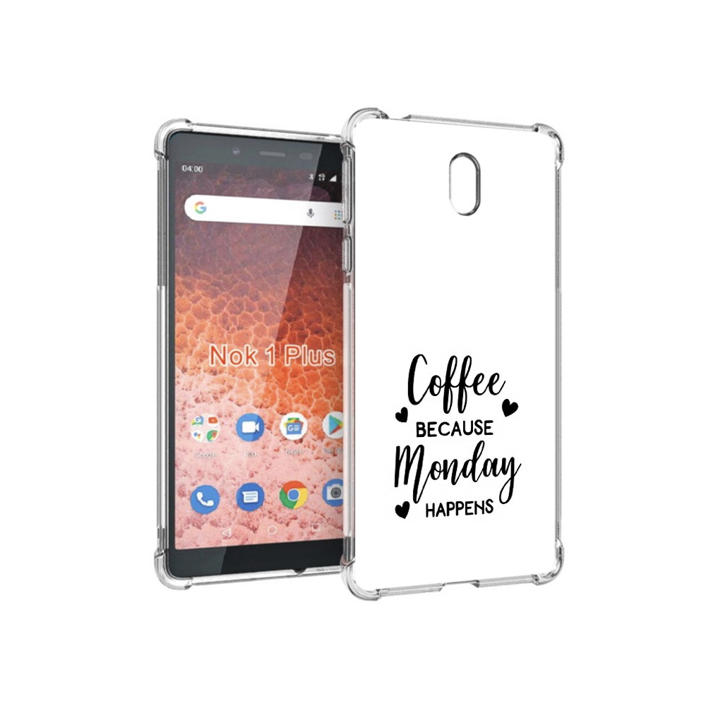 

Чехол MyPads Tocco для Nokia 1 Plus кофе и понедельник стал счастливым (PT129147.112.402), Прозрачный, Tocco