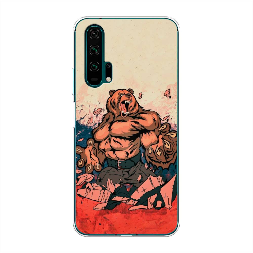 

Чехол Awog на Honor 20 Pro "Медведь с флагом РФ", Разноцветный, 69350-2