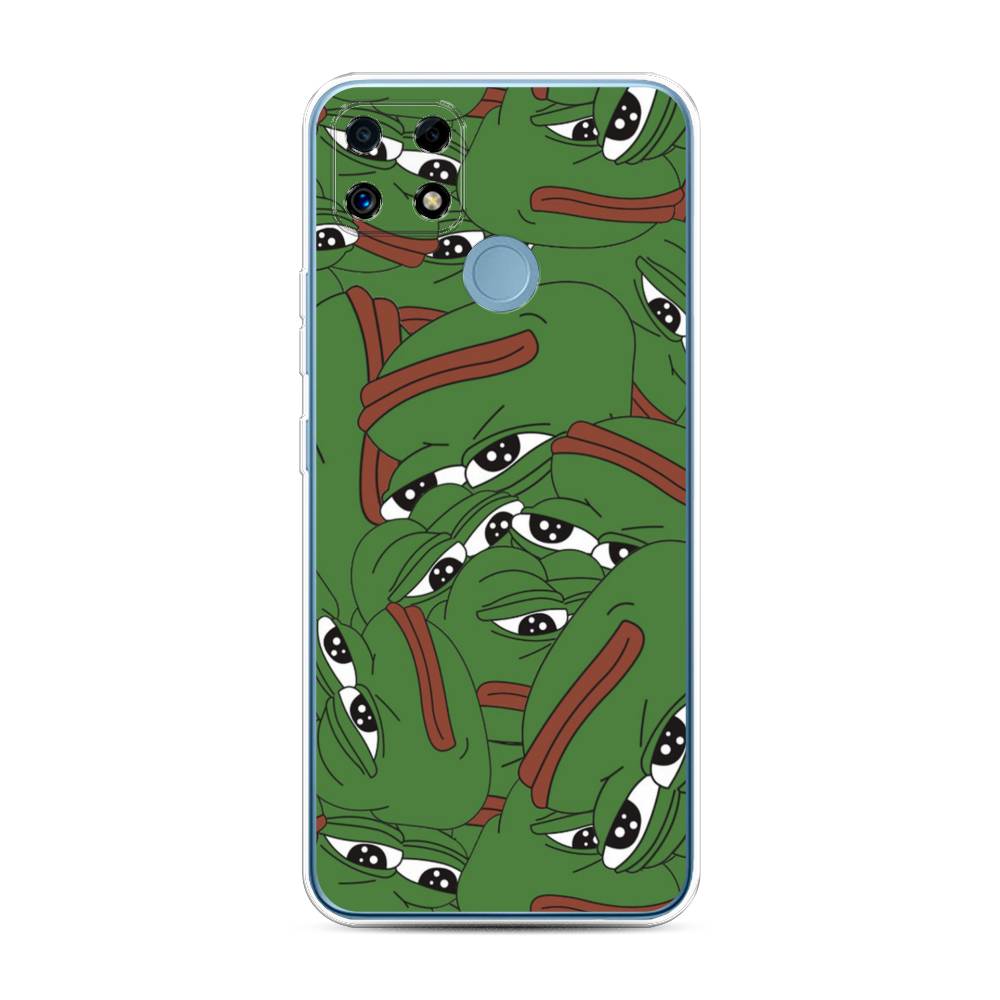 

Чехол Awog на Realme C25/C25s "Печальный frog", Разноцветный, 257450-9