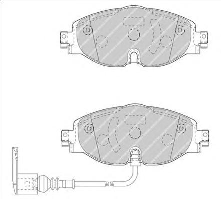 

Тормозные колодки FERODO fdb4433