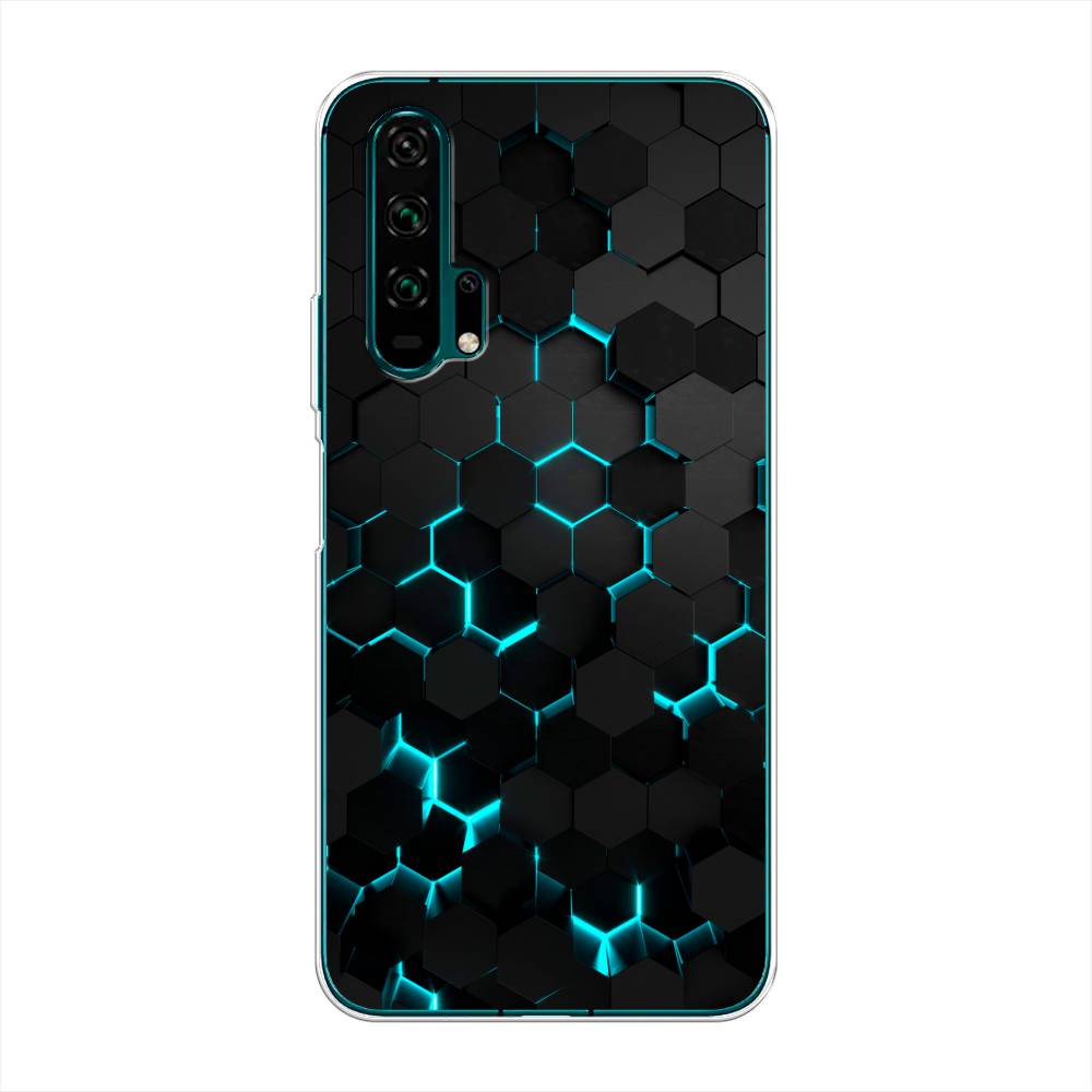 

Чехол Awog на Honor 20 Pro "Соты бирюзовые", Разноцветный, 69350-3